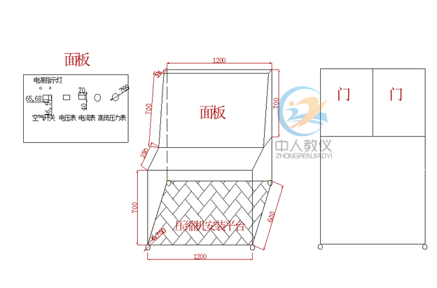 小型制冷壓縮機檢修和性能測試實訓(xùn)裝置,制冷壓縮機檢修與測試實驗臺