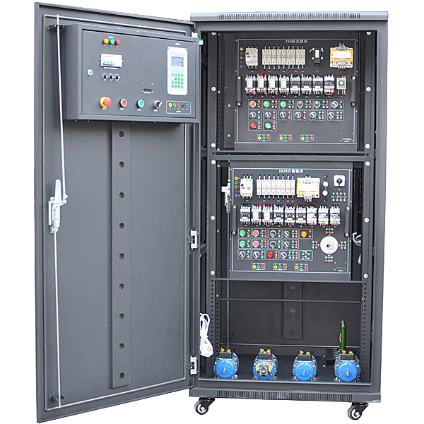 雙面柜式電氣綜合實訓臺(圖1) 雙面儲物儲物儲物柜式電氣綜合實驗臺,車門控制系統示教實驗臺